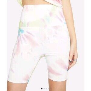 NWT Revolve AFRM Lawson High Rise Bike Shorts Tie Dye Size 2X Gym Exercise